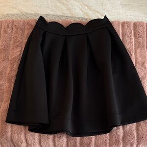 Francesca's Collections Black Midi Skirt